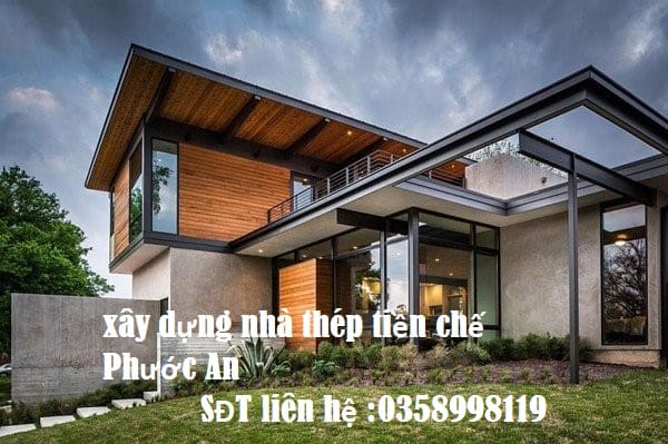  mẫu nhà thép tiền chế 2 tầng hiện đại