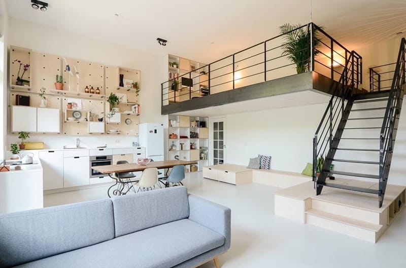 Nhà gác lửng cấp 4 đẹp hiện đại